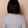 put on & go pre-cut lace bob human wig - 10" natural black.