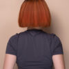 front lace bob human wig - 8" rooted ginger.