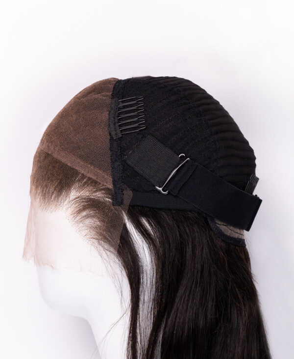DSC01144-wig front lace layered human wig - 16" natural black.