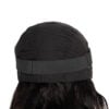 put on & go pre-cut lace curly human wig - 18" natural black.