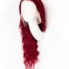 front lace human wig wavy 13x4 - 30" cherry red
