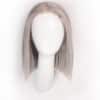 DSC01194-wig put on & go pre-cut lace human wig - 10" silver grey.