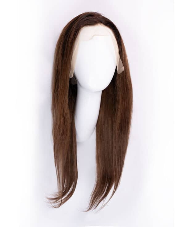 DSC01752-a front lace human wig - 20" rooted brown.