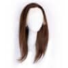 front lace human wig - 18" rooted brown.
