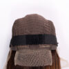 long bob human wig - 12" rooted brown.