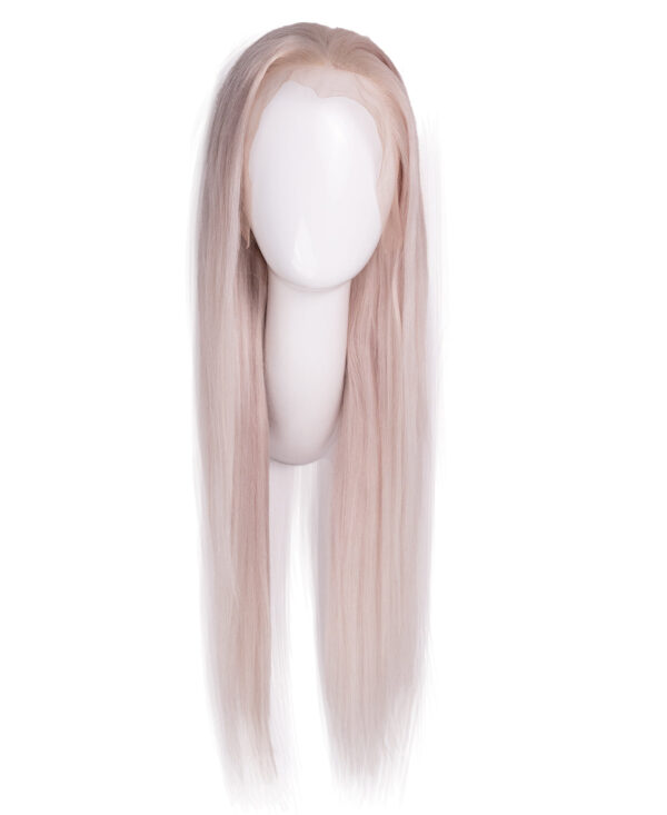 DSC02305-a front lace human wig - 24" white blonde.