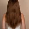 front lace human wig - 20" brown moneypiece.