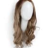 DSC03529-a front lace human wig - 20" ash blonde highlights.