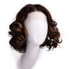 DSC03561-a 4x4 front lace wig - 10" - brown with colored highlights.