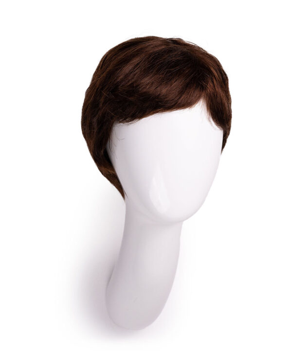 DSC03578-a pixie cut human wig - 6" chocolate brown.