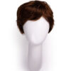 pixie cut human wig - 6" medium brown.
