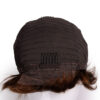 pixie cut human wig - 6" medium brown.