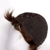 pixie cut human wig - 6" medium brown.