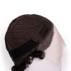 t-part curly human wig - 6" natural black.