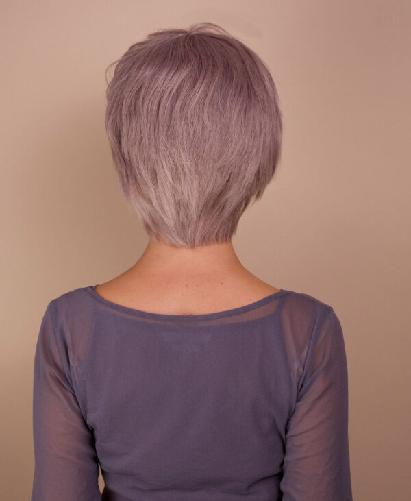 DSC03640-a wedge cut human wig - 8" silver.