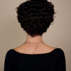 t-part curly human wig - 6" natural black.