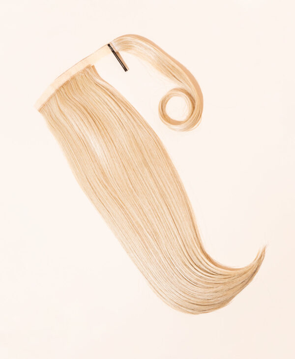 DSC04024-a vegan fiber flipped ends ponytail - champagne 17".