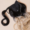 DSC04048-a vegan fiber bouncy ponytail - ombre sandy 18".