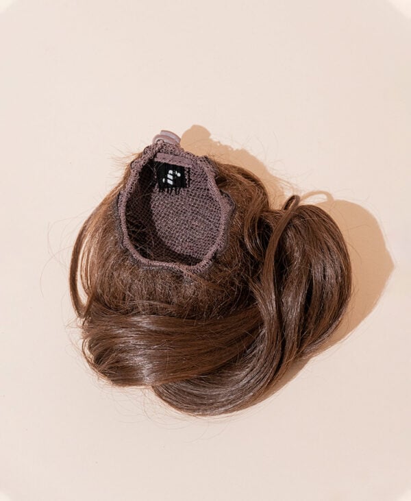 DSC04104-a vegan fiber messy bun - chocolate brown.