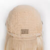 front lace human wig - 26" platinum blonde.