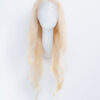 front lace human wig - 26" platinum blonde.