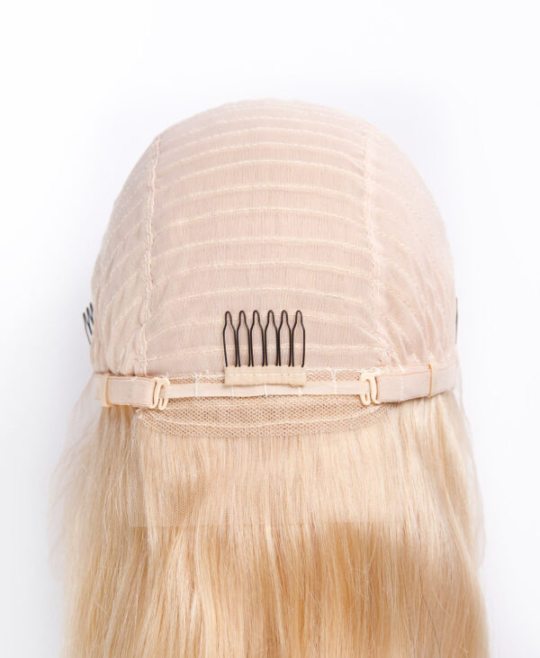 DSC05730-a front lace human wig - 18" honey blonde.