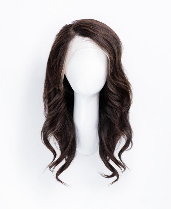 DSC05754-d front lace human wig - 14" chocolate brown.