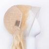 front lace human wig - 26" platinum blonde.