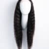 wavy human wig - 22” natural black.