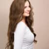 front lace human wig - 24" light brown.