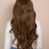 front lace human wig - 24" light brown.