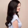 front lace human wig - 20" natural black.
