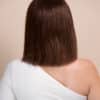 bob wig with fringe - 10" chocolate brown.