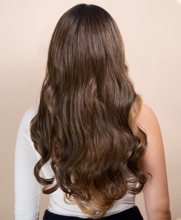 DSC07058-a vegan fiber caramel balayage moneypiece wig 24".