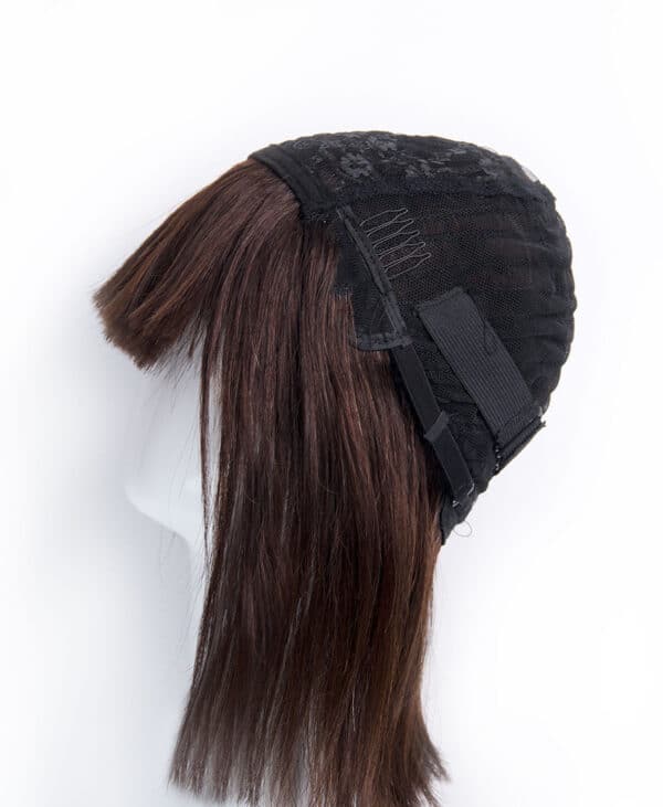 DSC07272-b bob wig with fringe - 10" natural black.