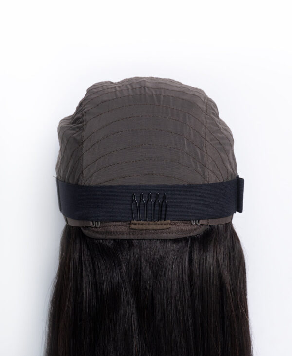 DSC07547-a human hair wig with fringe - 20" black.