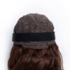 bouncy curls human wig - 16" medium brown.