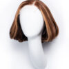 DSC07572-a wedge bob human wig - 8" caramel highlights.