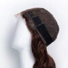 bouncy curls human wig - 16" medium brown.