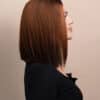 long bob human wig - 12" brown melt.