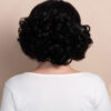 curly bob human wig - 12" natural black.