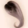 hair topper rooted salt and pepper.