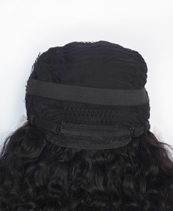DSC09282-a front lace human wig - 14" 3A curly natural black.