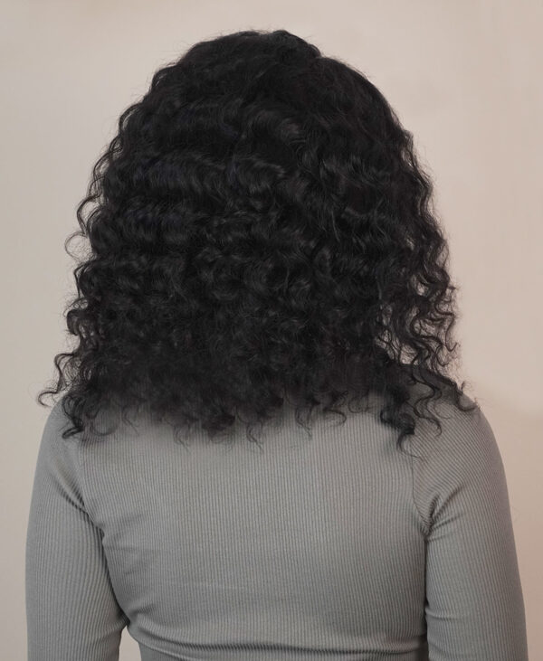 DSC09402-a front lace human wig - 14" 3A curly natural black.