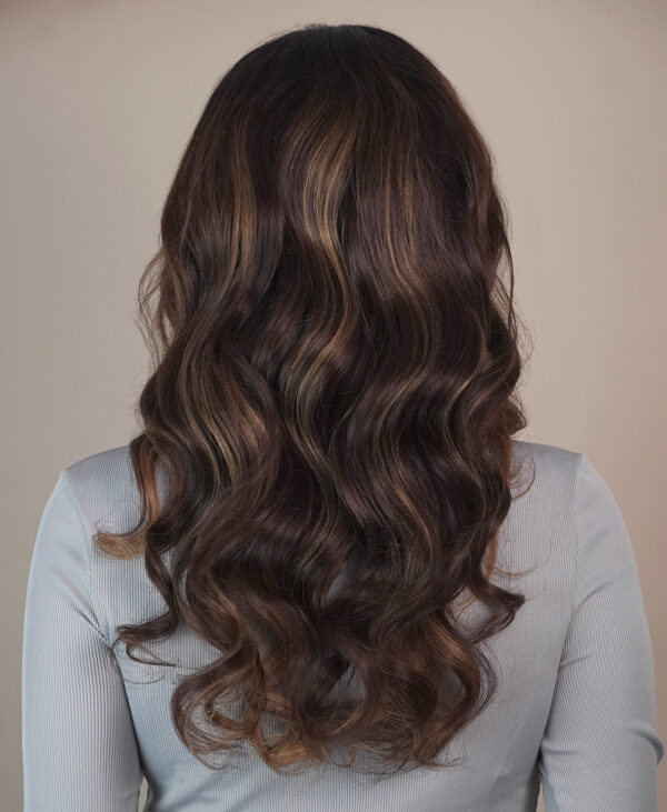 DSC09686-a front lace human wig - 20" light brown balayage.