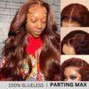 GLUELESS_18 Extra 60% Off |Sunber Reddish Brown Body Wave 13*4 Lace Front Wigs Pre-Plucked With Babyhair - 22 (Fast Shipping) / 13*4 Lace Frontal - 180% Density