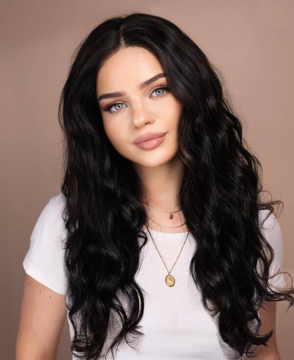 IMG_0071-a put on & go pre-cut lace curly human wig - 24" natural black.