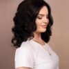 IMG_0072-b put on & go pre-cut lace curly human wig - 14" natural black.