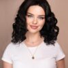 IMG_0074-a put on & go pre-cut lace curly human wig - 14" natural black.
