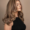 IMG_0562-a vegan fiber blowout wig 18" blonde highlights.